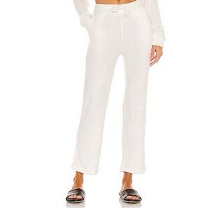 MINA LISA knit white straight pants